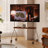 Adjustable 360-Degree Spinning TV Stand with Open Shelves, Suitable for 43-70 Inch TVs, Durable and Versatile-1957399770