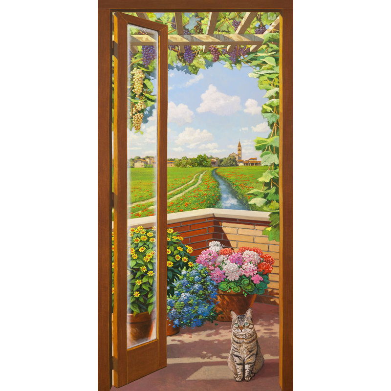 Window Overlooking The Countryside by Andrea Del Missier - Wrapped Canvas Print, 120cm H x 60cm W x 4cm D