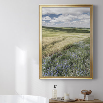 Toile encadrée de qualité supérieure Wildflower Farm - prête à être accrochée