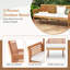 Solid Wood Outdoor Bench