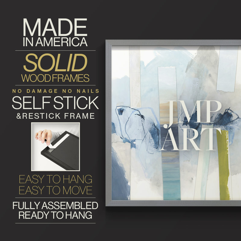Liquid Strata I -Framed Print - Restickable
