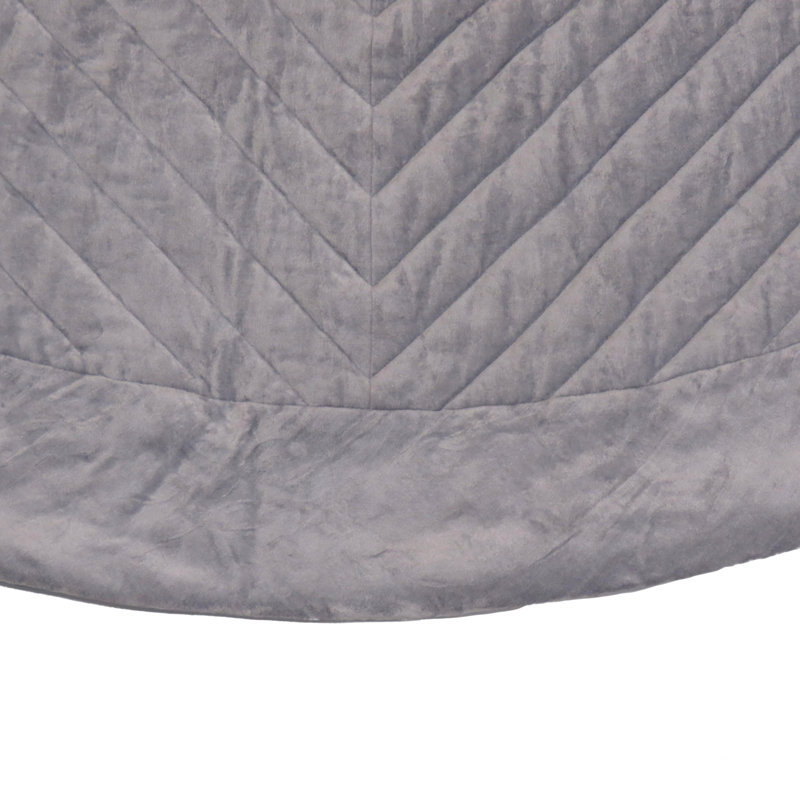 HGTV Home Collection Rayon Tree Skirt, Silver
