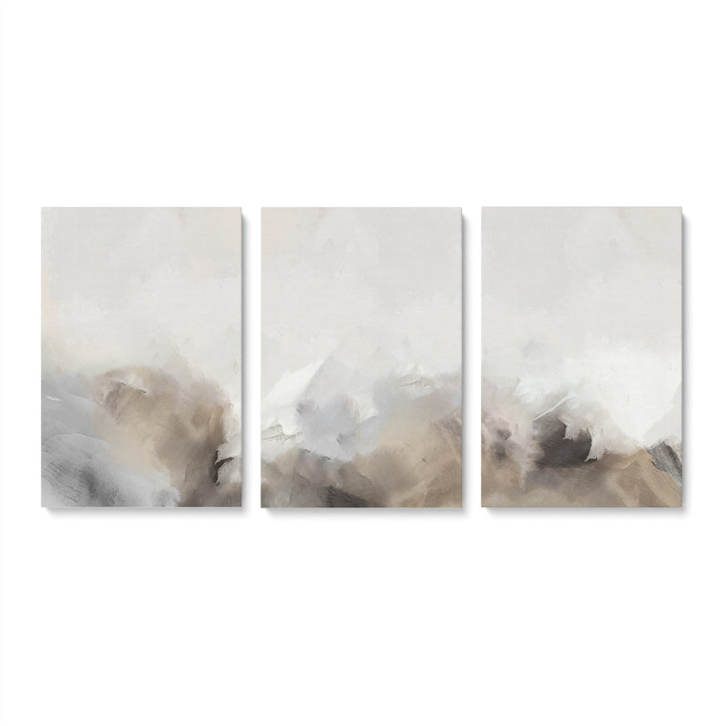 Jaevier sur toile 3 pièces, H 12 po x l 24 po x P 1,25 po