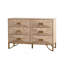 Commode à tiroirs, commodes et commodes modernes, meuble télé, commode en bois clair pour chambre à coucher, salon, couloir