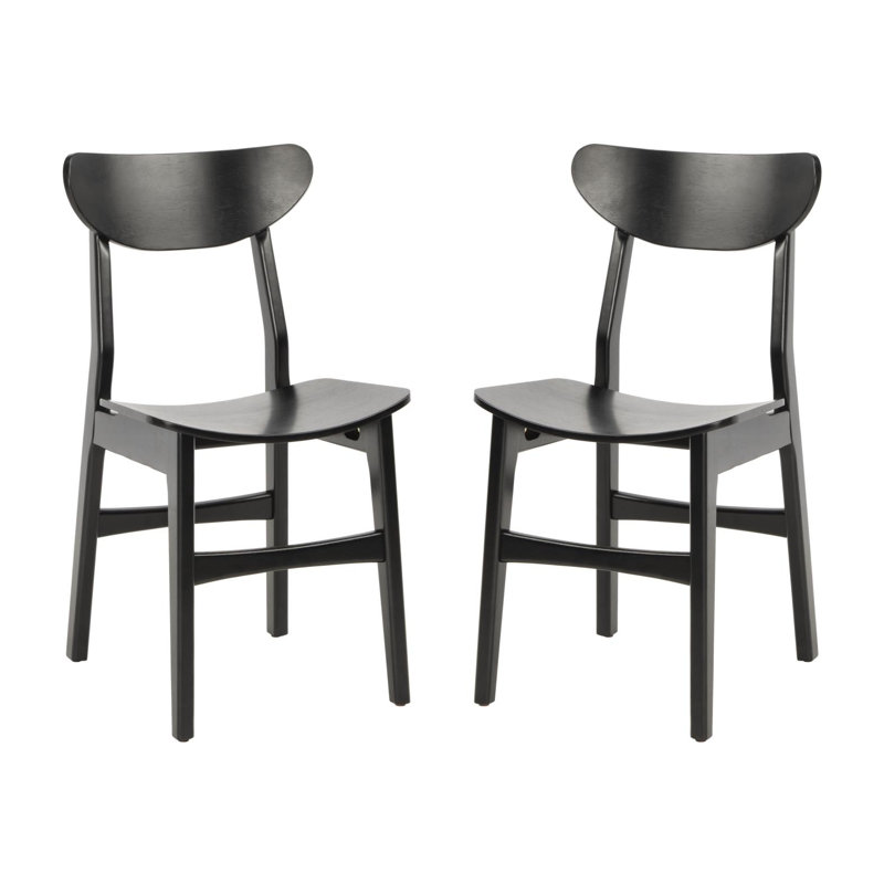 Yeldell Retro Dining Chair, Black