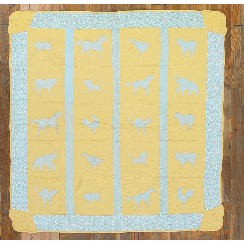 Antique Quilt America Multicolor 1935 Rug