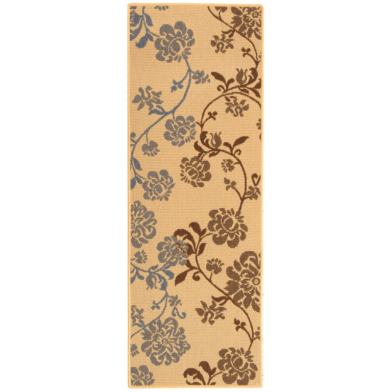 Marpain Performance Floral Indoor/Outdoor Area Rug, Runner 2'3" x 6'7"