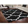 Bathampton Geometric Tufted Black Area Rug