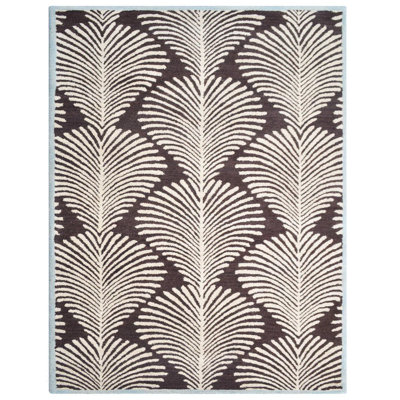 Camilla Hand Tufted Wool Eco-Friendly Area Rugs - Rectangle, Brown Beige Color, Contemporary Modern Design, High Pile Thick Handmade Anti Skid Area Rugs for Living Room, Bed Room