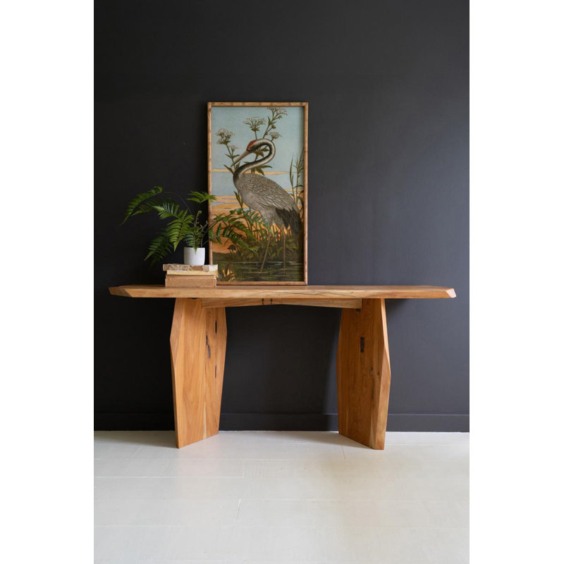 RECYCLED WOOD CONSOLE TABLE