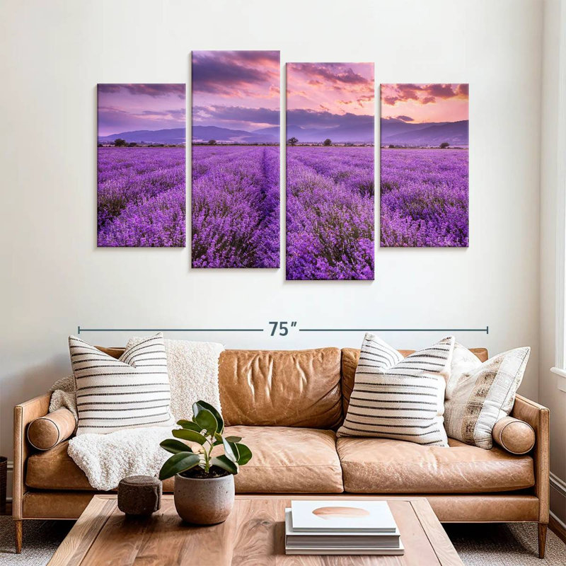 Alvord Lush Lavender Field, 42" H x 68" W