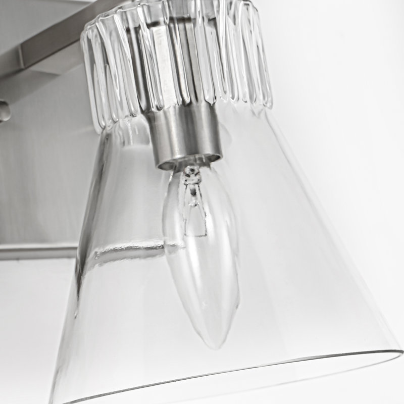 Éclairage pour meuble-lavabo Billie Modern, Nickel satiné, 1 lumière