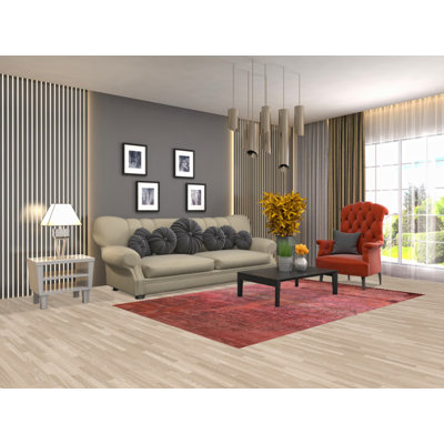 All-Over Abstract Modern Area Rug 5x8