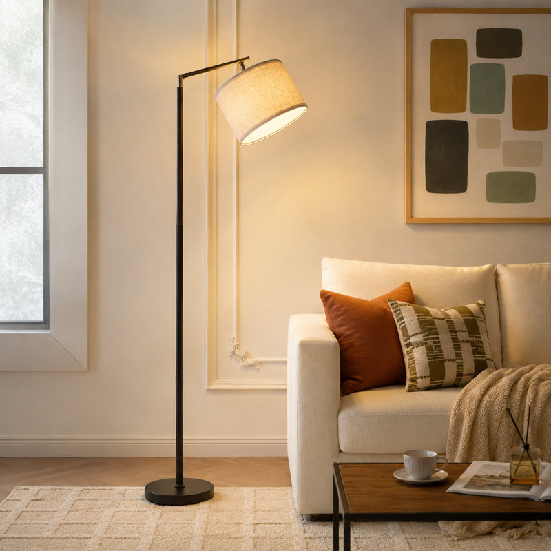 Lampe sur pied arquée réglable 64 po 64 po