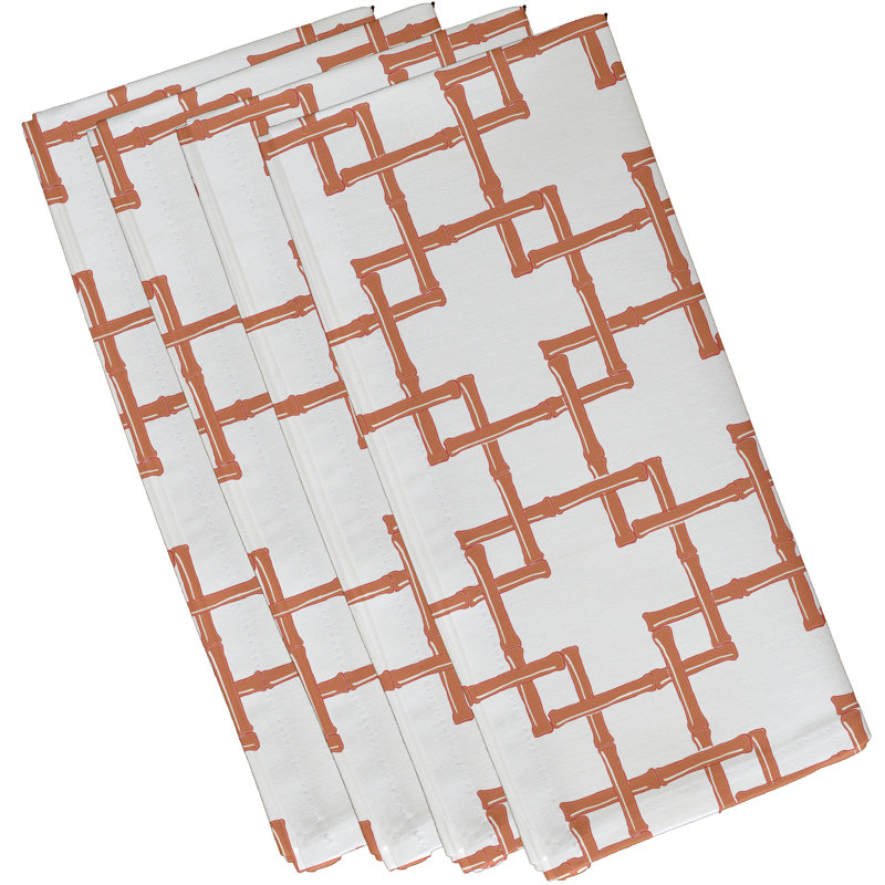Ensemble de serviettes 4 pièces Connelly, L 18 po x L 18 po, Corail