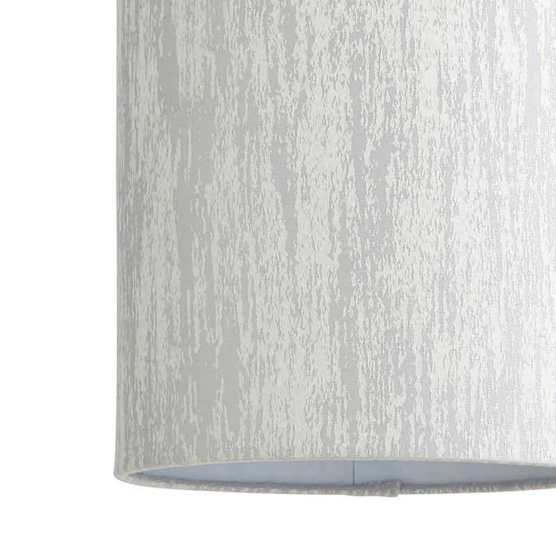 Drum Fabric Pendant Shade ( Screw On ), 25.5cmH x 22cmW x 22cmD, White
