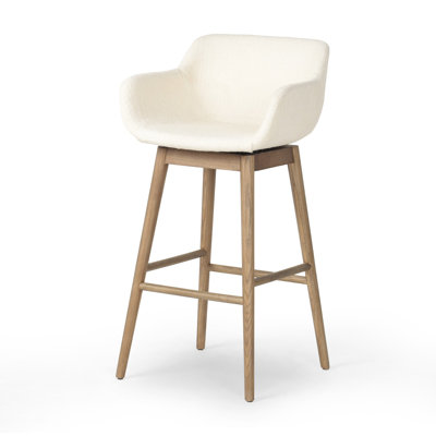 Hannah Swivel Stool-Kerbey Ivory