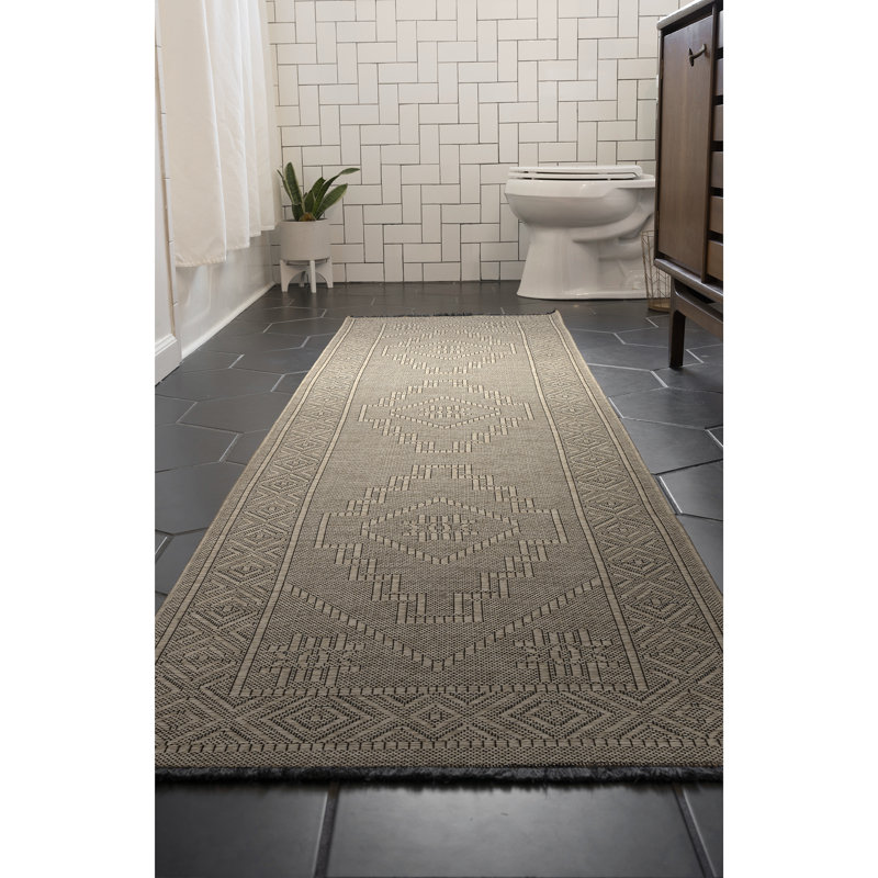 Brenly Moroccan Machine Washable Non Skid Indoor Area Rug - Brown, Runner 2'3" x 7'7"