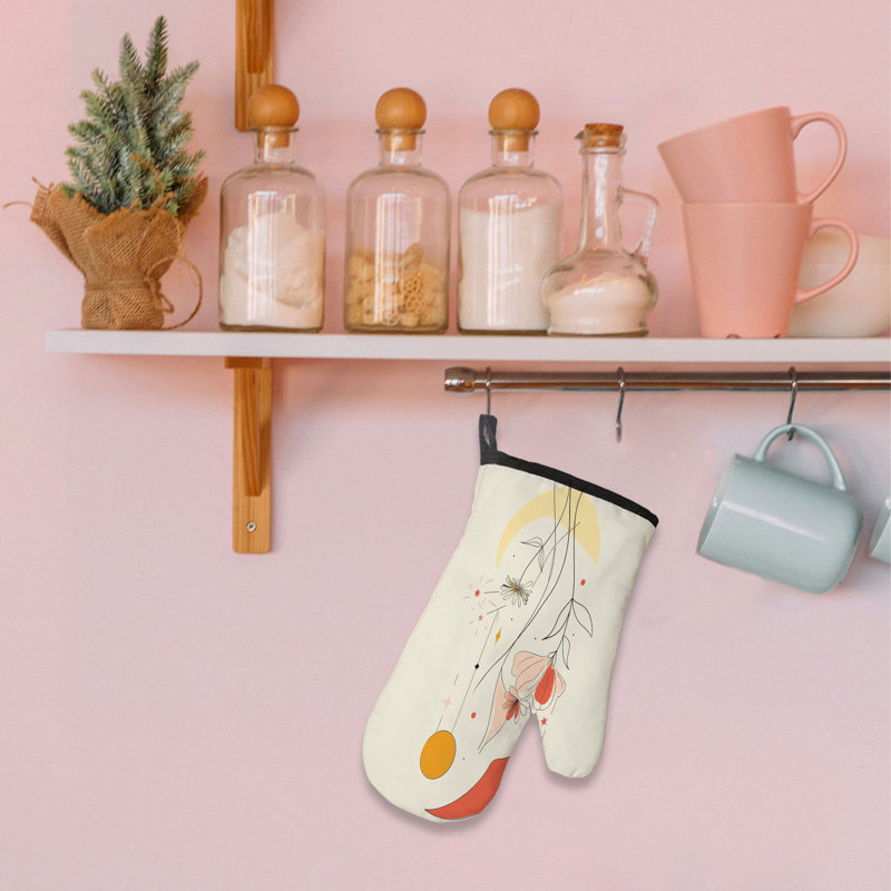 Petal Frames Oven Mitt Cotton Twill