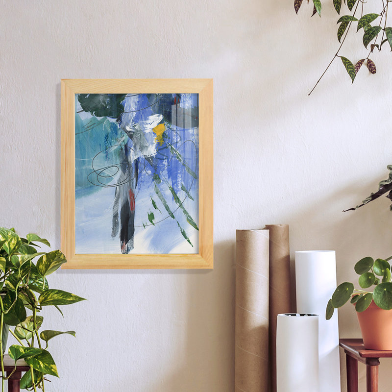 «Gerardas Tribal Symbols II» - reproduction de cadre photo, H 11 po x l 9 po x P 1 po, Naturel