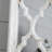 Distressed White Floor Mirror
