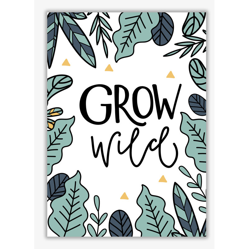 Grow Wild Floral - Painting, No Frame, 30 cm H x 21 cm W x 1 cm D