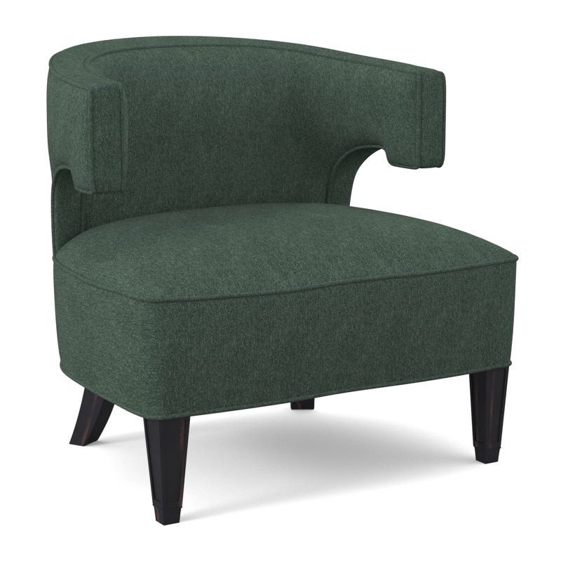 Laurel Barrel Chair, Vintage Ebony, Tortoise Shell Flax