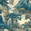 Papier peint traditionnel asiatique avec paysage traditionnel-973110121