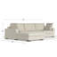 Tatum Large Deep Seater Left Sectional Sofa, L-Shaped Performance Fabric Sofa in Contemporary Style-97652080