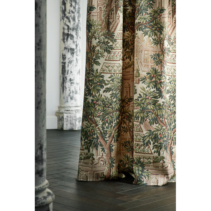 Italian Garden Fabric, Tuscan Pink
