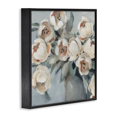 «Blooming Round pivoines», art de la giclée encadrée par Carol Robinson