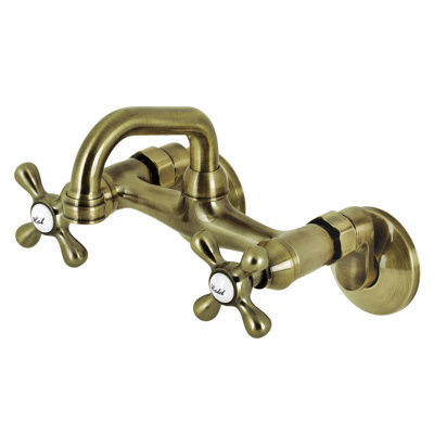 Kingston Brass Kingston Two-Handle 2-Hole Wall Mount Bar Faucet