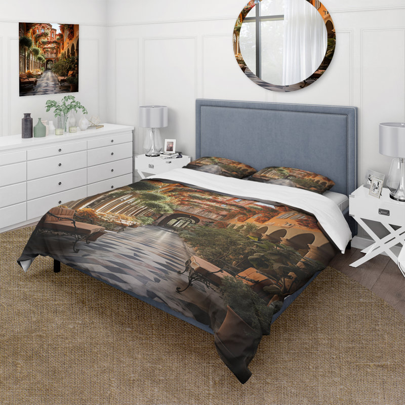 Ensemble de housse de couette en microfibre / polyester espagnol Hacienda Bedding