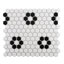 Carreau de mosaïque en porcelaine nid d'abeille 1 po x 1 po Value Series-74167574