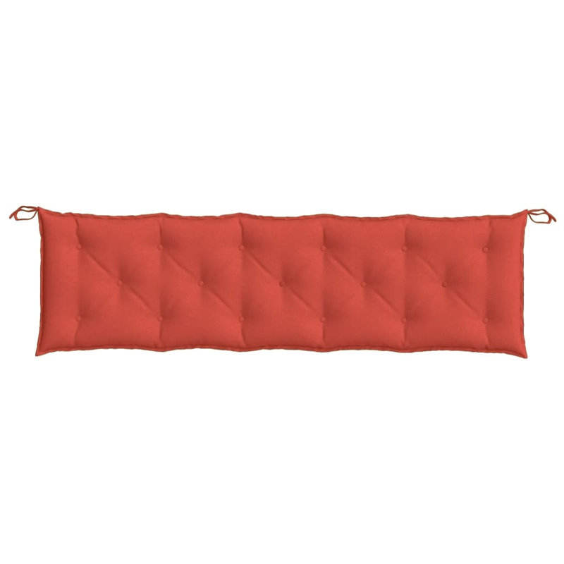Ebern Designs Garden Bench Cushion 2.8" Fabric, Melange Red, 70.9" W x 19.7" D