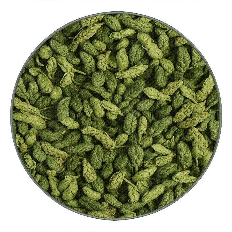  Tapis lavable avec luzerne et légumes, Rond 3 pi