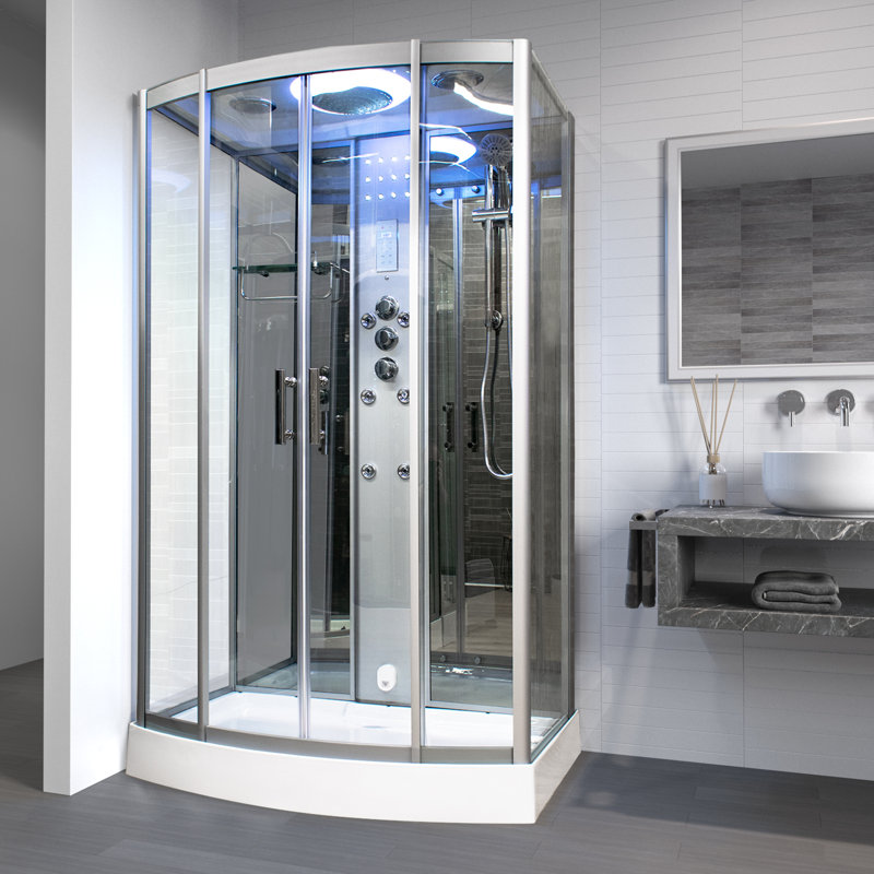 Vidalux SS1200 Rectangular Steam Shower Cabin 1200 x 850, Mirror