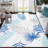 Leaf Machine Washable Rug for Living Room Bedroom Floral Non-Slip Area Rugs Plant Foldable Rugs for Playroom Office Kitchen Dinning Room Entryway-1353786646