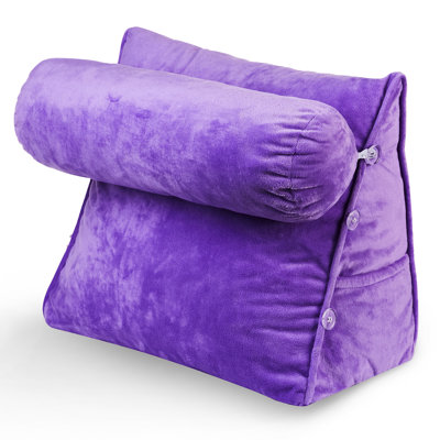  Wedge Indoor/Outdoor Bolster Pillow Cover and Insert