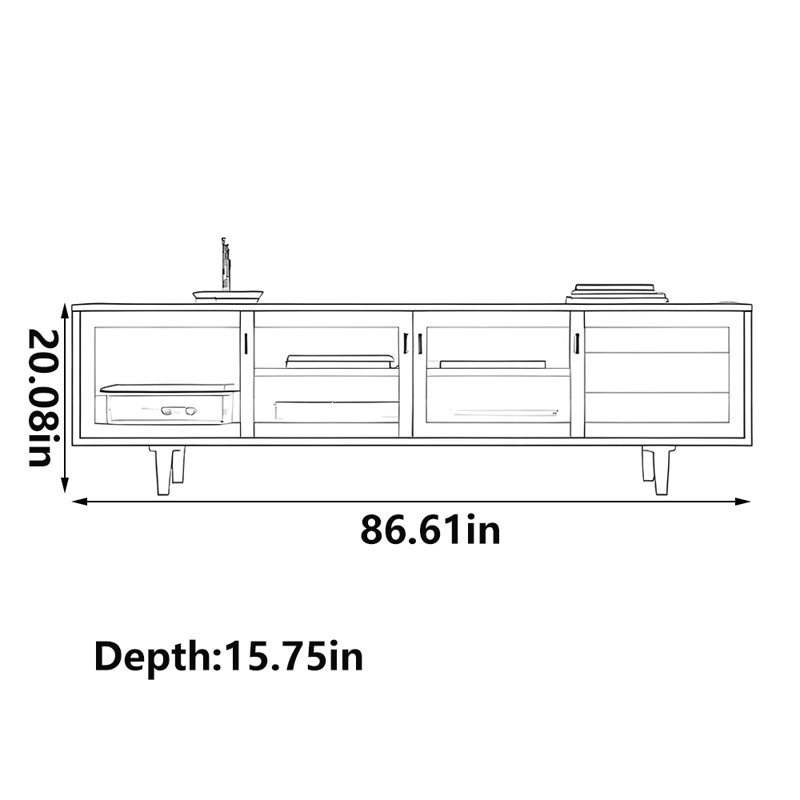 Meuble télé Classic Classic, 86.61"