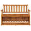 Banc de rangement Banc de rangement moyen en bois d'acacia massif