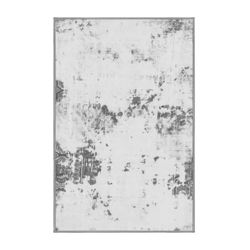 Basley Abstract Indoor Rug, Rectangle 4' x 6'