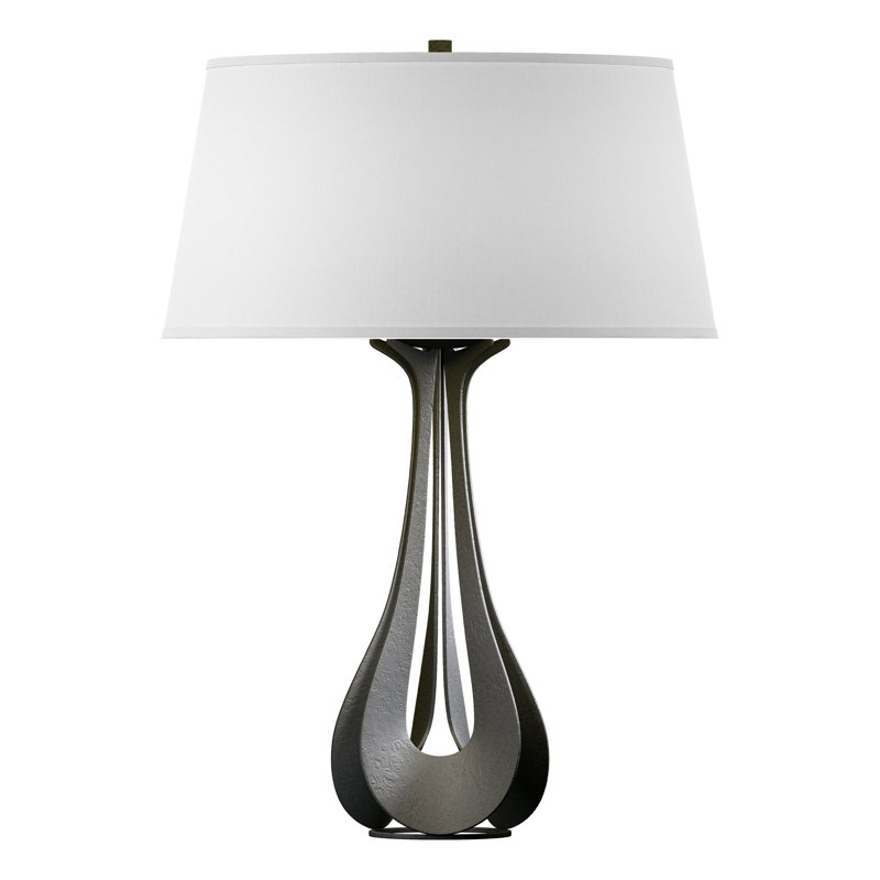 Lampe de table 25,3 po Lino, Anna ton naturel, Fer naturel