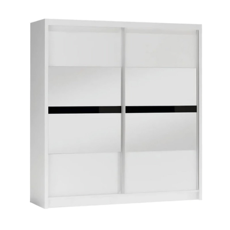 Manufactured Wood Wardrobe, White