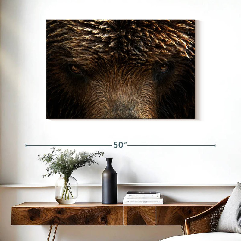 Grizzly Bear Eyes, 26" H x 39" W