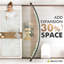 Tringle de douche incurvée Modern Modern-126356292