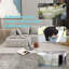 Canapé d'angle, canapé modulaire, canapé modulaire, canapé-lit, fabriqué en éponge haute densité et en tissu moelleux doux, avec plusieurs combinaisons disponibles-717974978