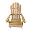 Chaise adirondack en bois massif avec repose-pieds Kaley