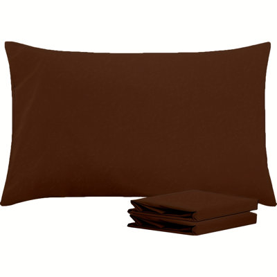 Taies d'oreiller en microfibre brossée facile d'entretien avec fermeture d'enveloppe par Lotechicw Coffee