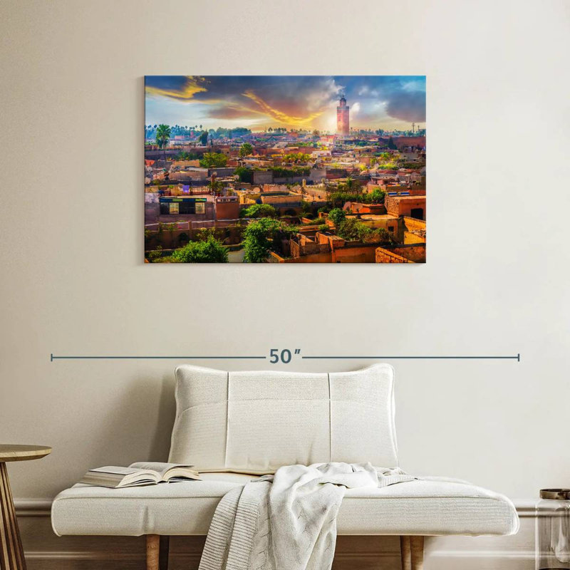 Coucher de soleil marocain Nicci, H 24 po x l 36 po